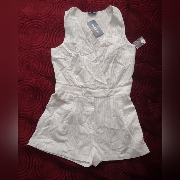 ModCloth White Romper - Picture 2 of 5